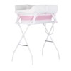 Bath tub with bath stand and changing mat "Sonata" pink