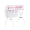Bath tub with bath stand and changing mat "Sonata" pink