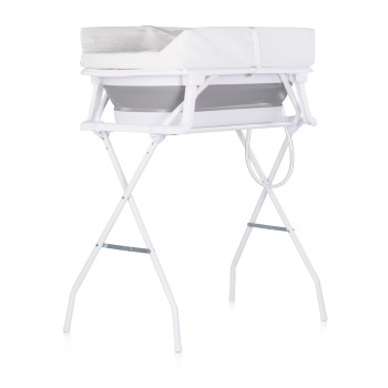 Bath tub with bath stand and changing mat "Sonata" grey