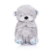 Plush toy breathing with music Otter grey