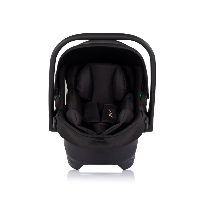 Car seat w/adaptors 40-87 cm "PEARL" noir