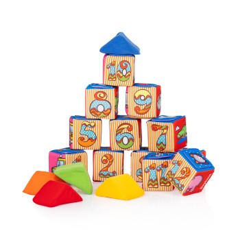 Set of soft play cubes 12 pieces