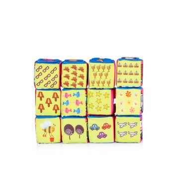 Set of soft play cubes 12 pieces