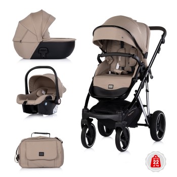 Baby stroller 3 in 1 "Imperium" latte