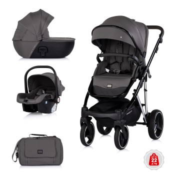 Baby stroller 3 in 1 "Imperium" charcoal