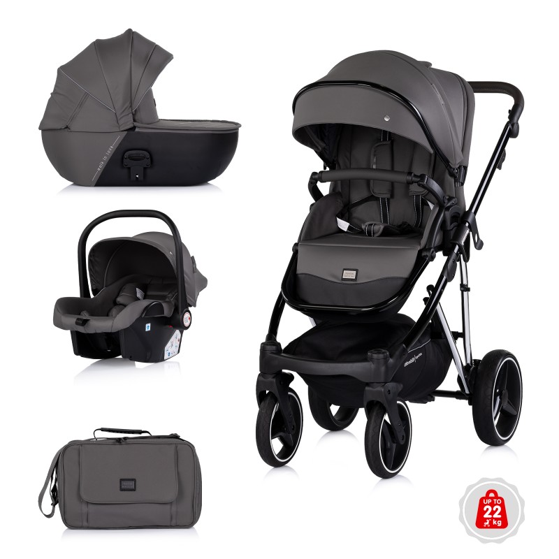 Baby stroller 3 in 1 Imperium charcoal