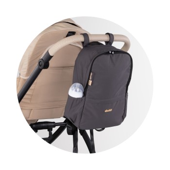 Backpack/ Diaper bag for stroller noir