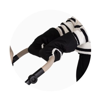 Gloves for stroller noir