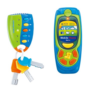 Key and phone set /music and light/