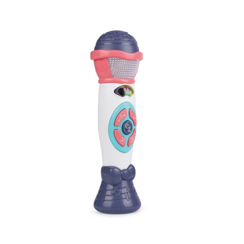 Recording microphone with music and light blue