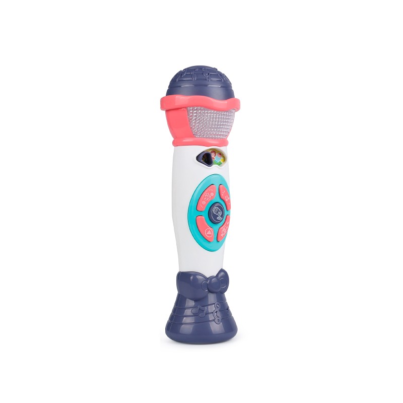 Recording microphone with music and light blue