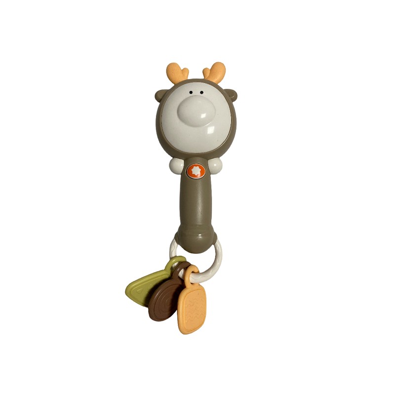 Musical stick with light and rattles Deer