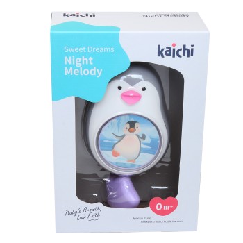 Baby Music Box Pinguin blue