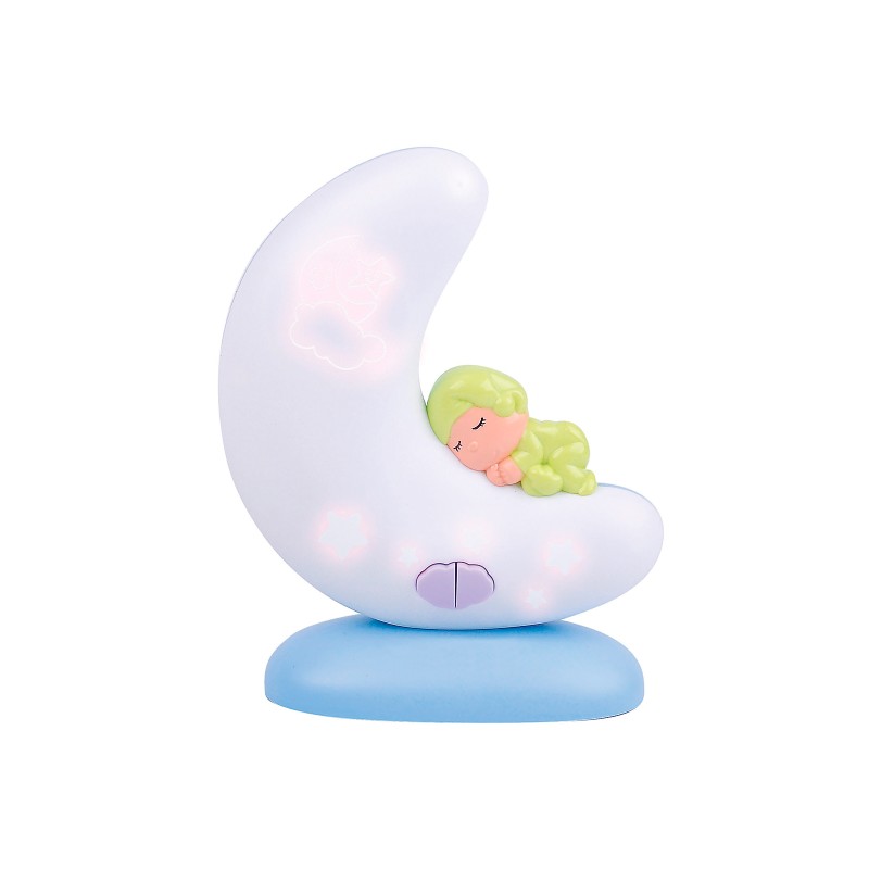 Multifunctional night lamp Moon blue