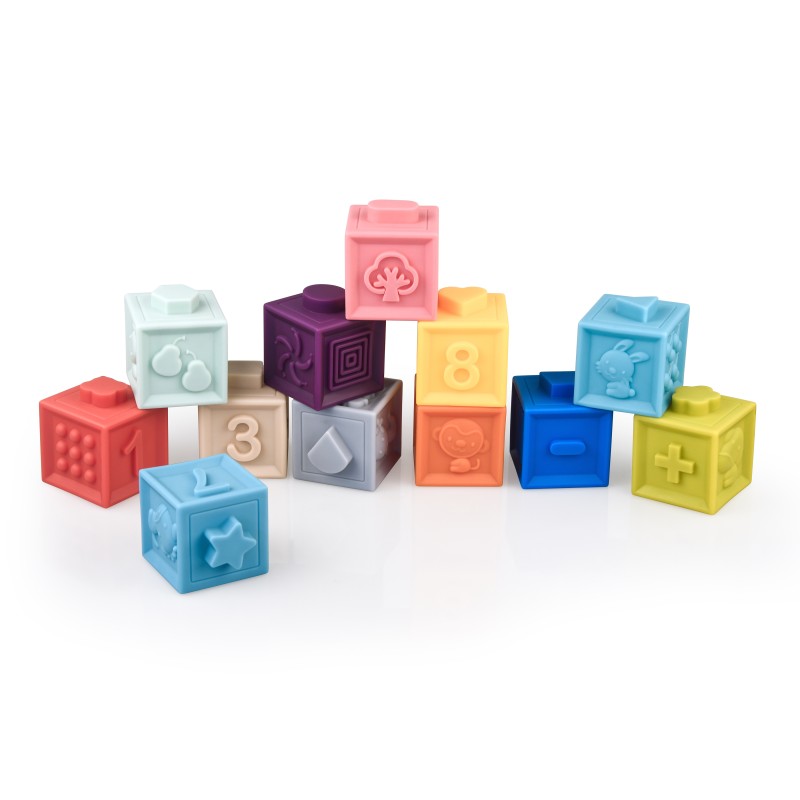 Baby soft number blocks 12 pieces