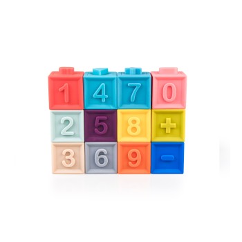 Baby soft number blocks 12 pieces