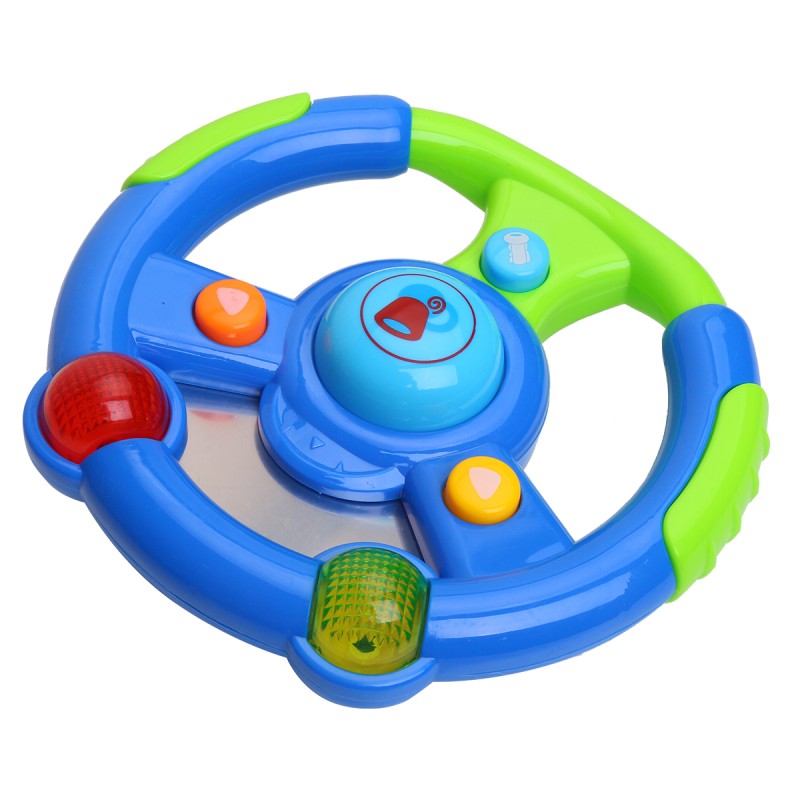 Kids toy steering wheel with remote control and keys