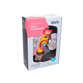 Recording microphone with music and light pink