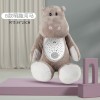 Plush toy with projector and music Hippo