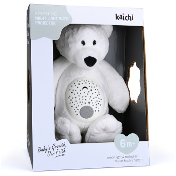 Plush toy with projector and music Bear