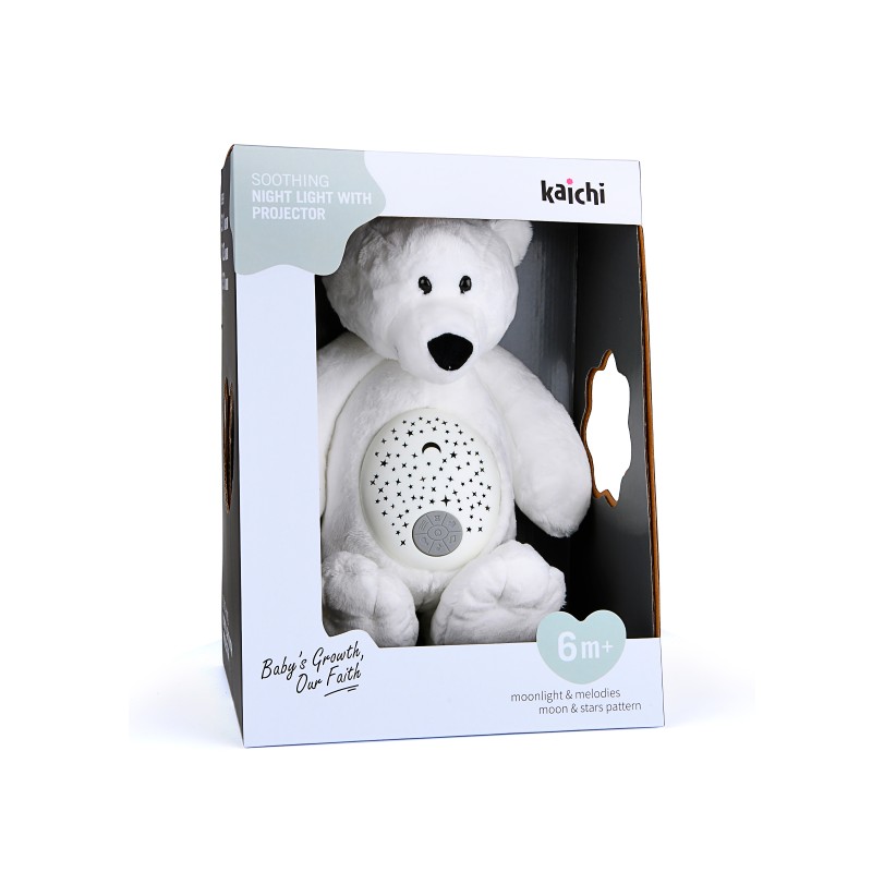 Plush toy with projector and music Bear