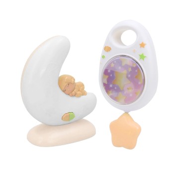 Multifunctional night light and music box set Moon pink