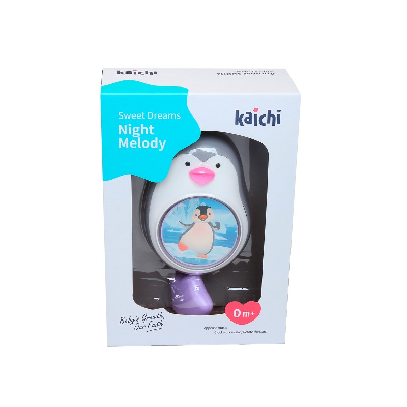 Baby Music Box Pinguin pink