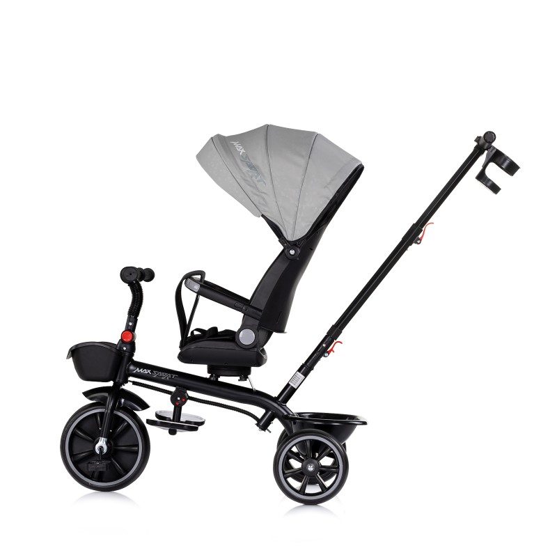 Tricycle with canopy Max Sport charcoal