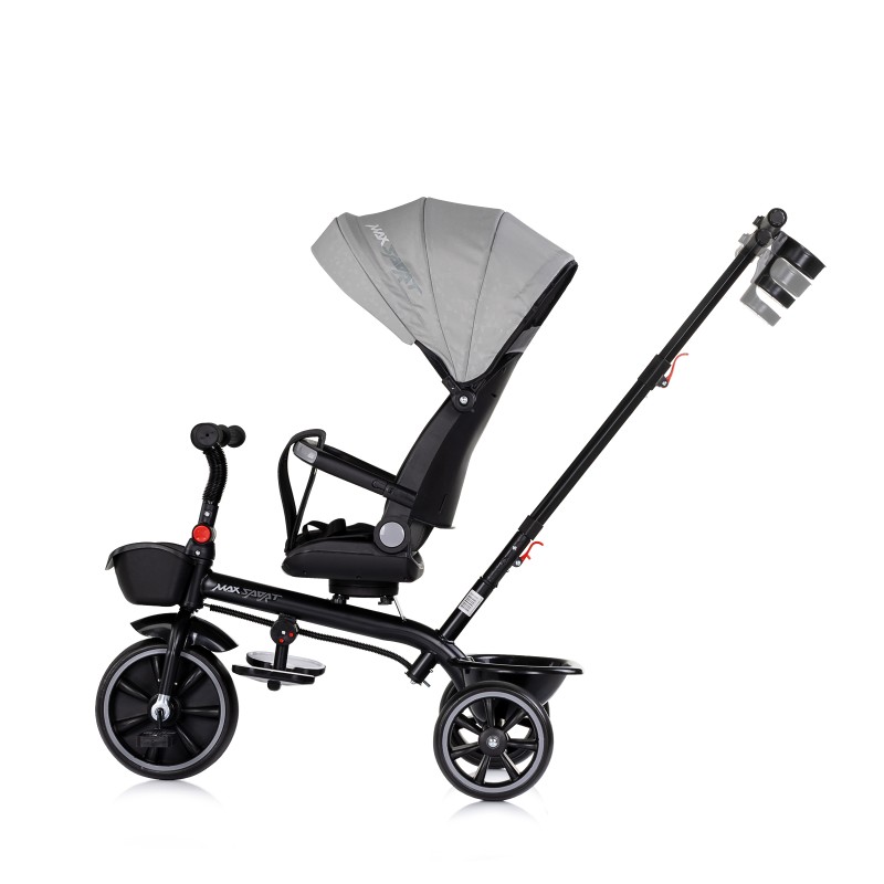 Tricycle with canopy Max Sport charcoal