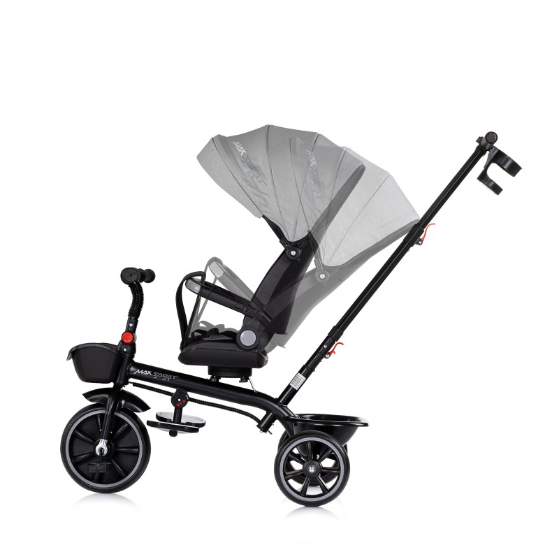Tricycle with canopy Max Sport charcoal
