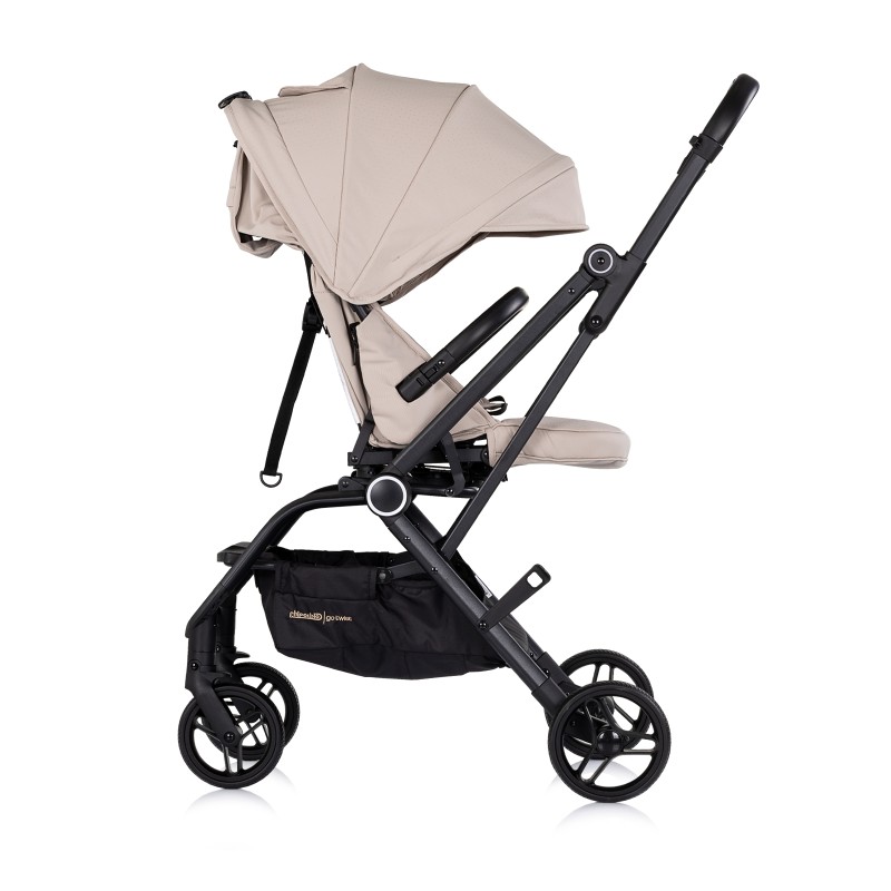 Baby stroller with 360 rotation GO TWIST latte