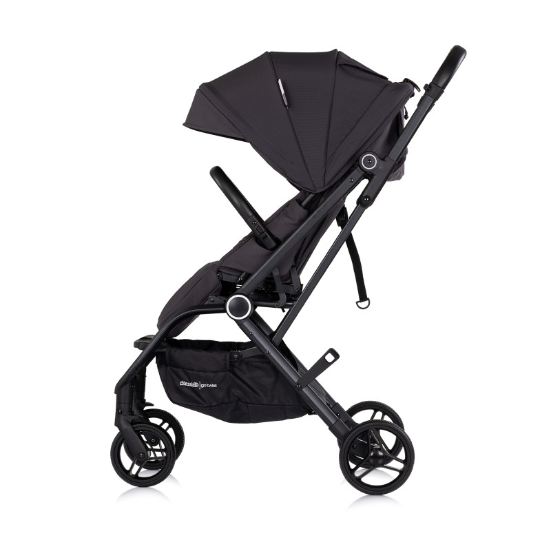 Baby stroller with 360 rotation GO TWIST charcoal