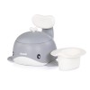 Baby potty with lid and backrest Baby Whale grey