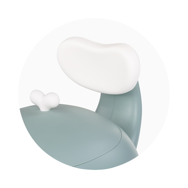 Baby potty with lid and backrest Baby Whale green