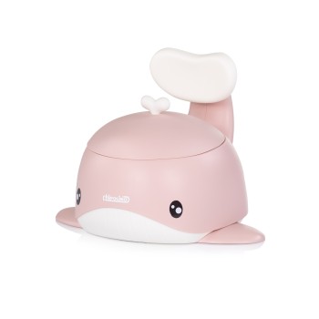 Baby potty with lid and backrest Baby Whale pink