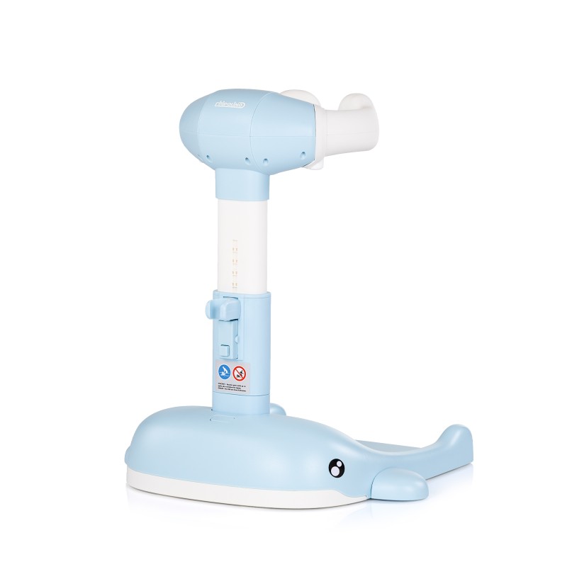 Shower bath support stand Baby Whale blue