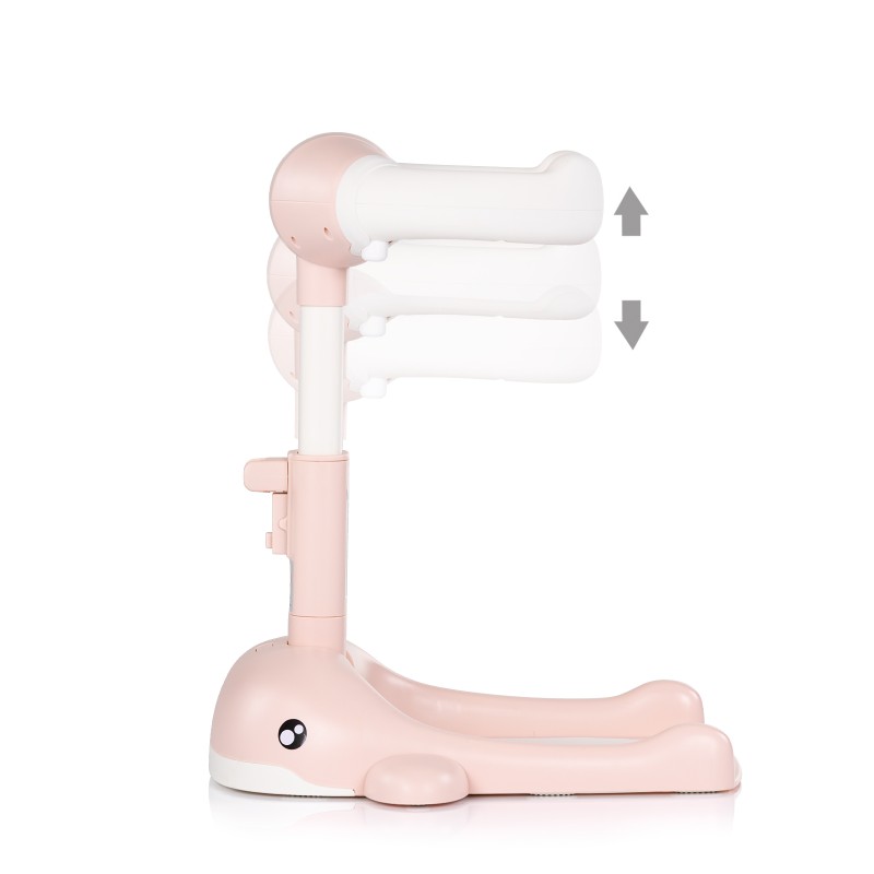 Shower bath support stand Baby Whale pink
