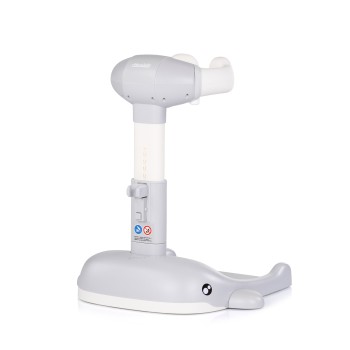 Shower bath support stand "Baby Whale" grey