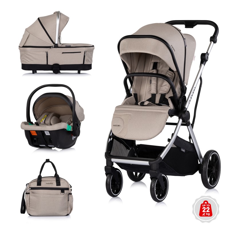 Baby stroller 3 in 1 Aurora latte
