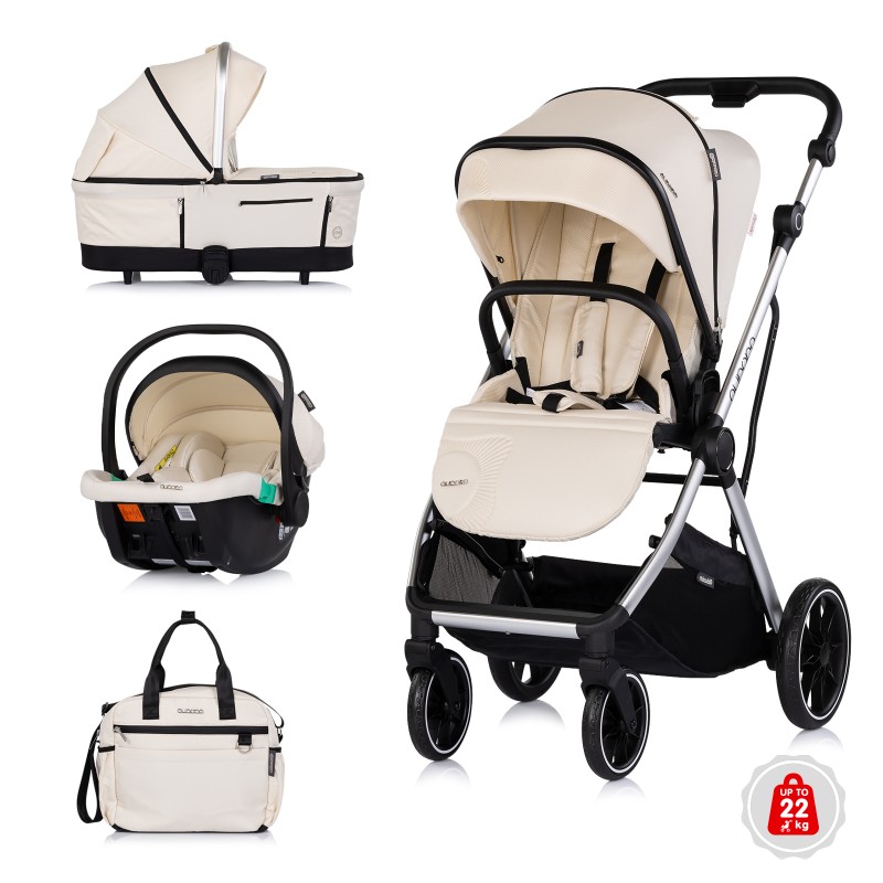 Baby stroller 3 in 1 Aurora cashmere