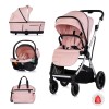 Baby stroller 3 in 1 Aurora powder pink