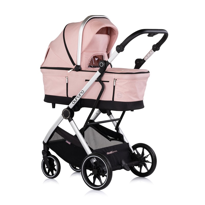 Baby stroller 3 in 1 Aurora powder pink