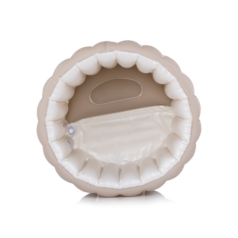 Bath tub inflatable, with pump Bubble Nest - latte