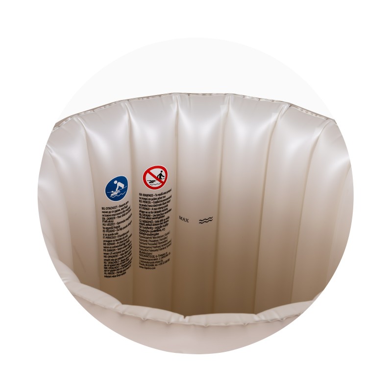 Bath tub inflatable, with pump Bubble Nest - latte