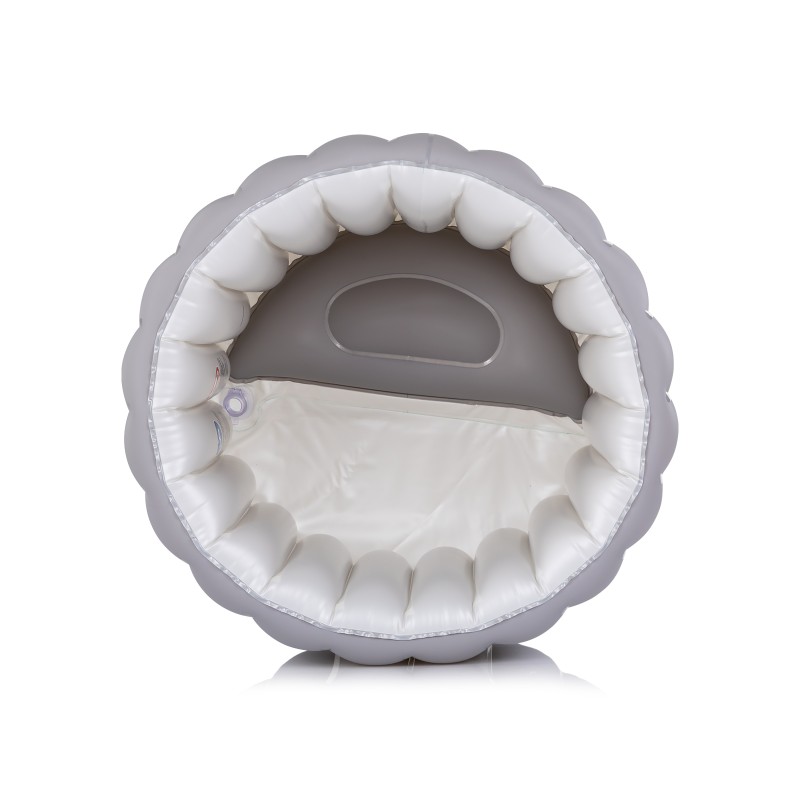 Bath tub inflatable, with pump Bubble Nest - grey
