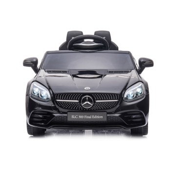 Battery operated car Mercedes Benz SLC300 LUX  black,EVA wheels, leather seat