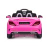 Battery operated car Mercedes Benz SLC300 LUX pink, EVA wheels, leather seat