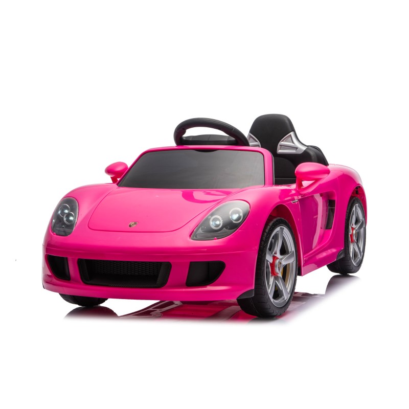 Battery operated car Porsche Carrera GT LUX pink,EVA wheels, leather seat