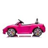 Battery operated car Porsche Carrera GT LUX pink,EVA wheels, leather seat
