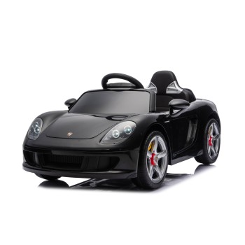 Battery operated car Porsche Carrera GT LUX  black, EVA wheels, leather seat